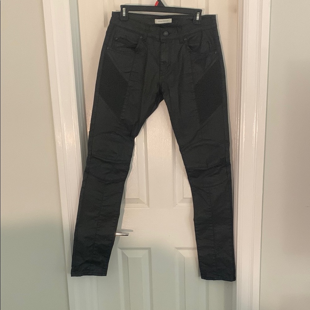 Pierre Balmain Black Biker Pant | 30W